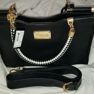 BEBE Natalie Shopper Black Purse NWT